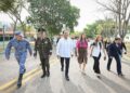 VALORES CÍVICOS. Ramírez atestigua protesta de bandera en Campo Militar