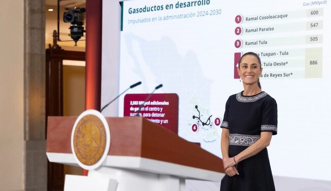 SOBERANÍA ENERGÉTICA. Sheinbaum lanza plan de gasoductos