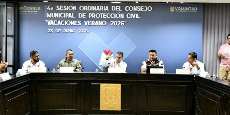 Yamil Melgar encabeza 4ª Sesión del Consejo Municipal de PC por Vacaciones de Verano 2026