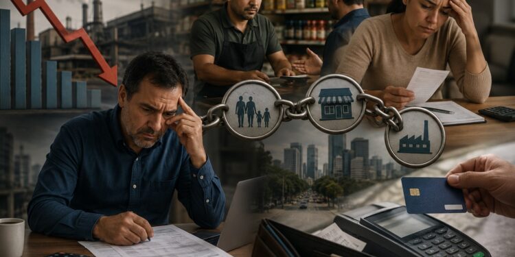 La economía sin colchón