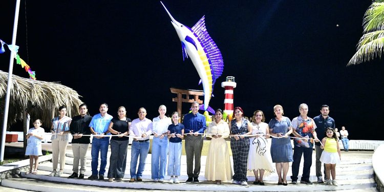 Puerto Madero se transforma: Yamil Melgar entrega apoyos pesqueros e inaugura el monumento al pez vela